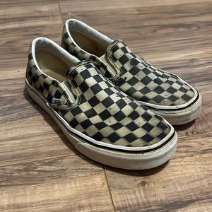 Checkered vans 8.5 in woman’s 7 in men’s